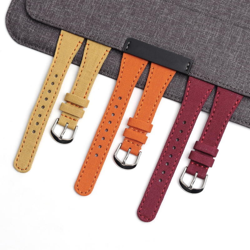 High Quality 2 Piece of Canvas Watch Strap Watch Bracelet Manufacturer Wholesales Canvas Wrist Watch Bands Factory Custom
