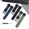 Factory Wholesales 2 Piece of Hybrid Watch Bands Nylon+Leather Watch Straps for Samsung for Garmin Watch Bracelet