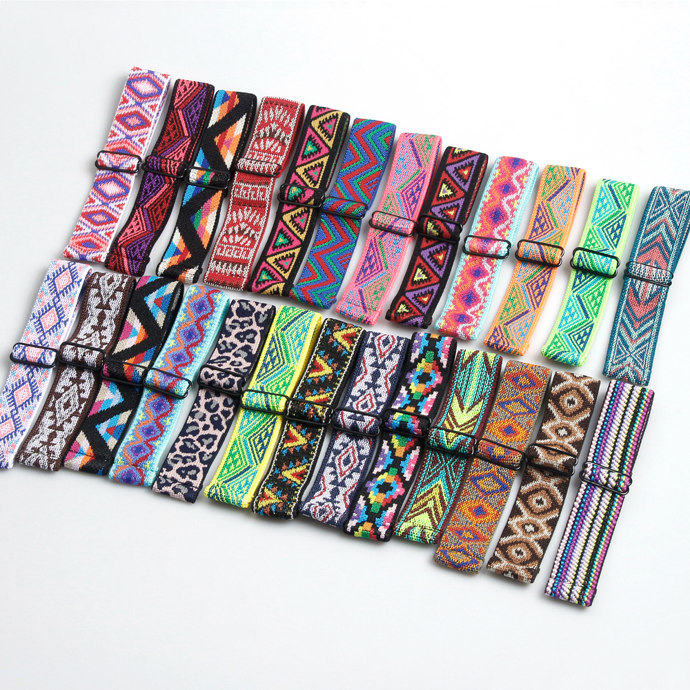 Bulk Custom Samsung Elastic Nylon Watch Bracelet Factory Direct Sales Nylon Elastic Paratrooper Watch Straps 20mm 22mm Printed Nylon Watch Bands for Apple