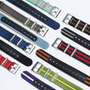 Classic One Piece of Seatbelt Nylon Watch Straps Factory Direct Sales NATO Seatbelt Nylon Wrist Watch Bands with Leather Holes Multi Color Nylon Watch Bands Manufacturer