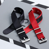 Classic One Piece of Seatbelt Nylon Watch Straps Factory Direct Sales NATO Seatbelt Nylon Wrist Watch Bands with Leather Holes Multi Color Nylon Watch Bands Manufacturer
