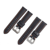 2 Pieces Style Fabric+Leather Hybrid Watch Bands Watch Bracelet In 22mm 24mm 26mm With Brushed 304L SS Heavy Duty Buckle Cordura Watch Straps