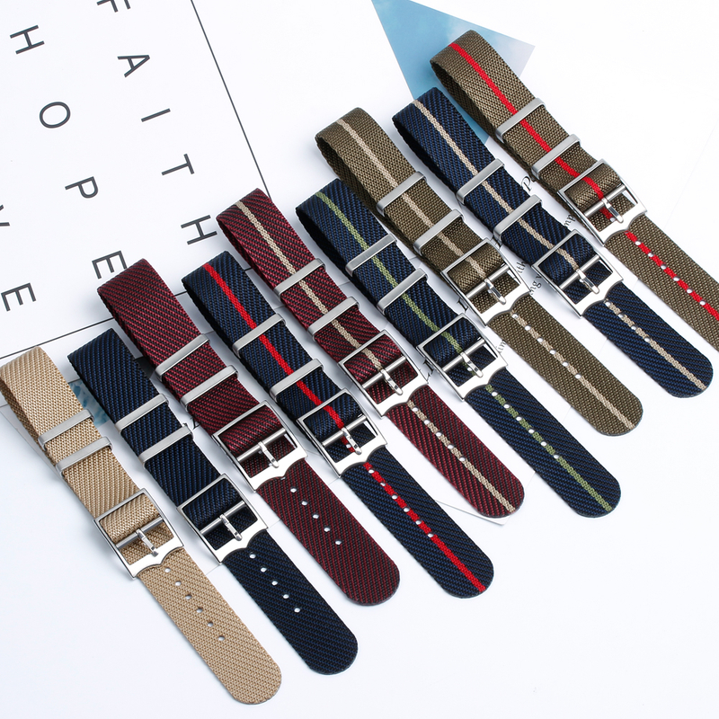 Hot Selling Twill Nylon Watch Strap for Tudor Watch Factory OEM Custom One Piece of Soft Nylon Watch Straps From Shenzhen Watchbands Maker