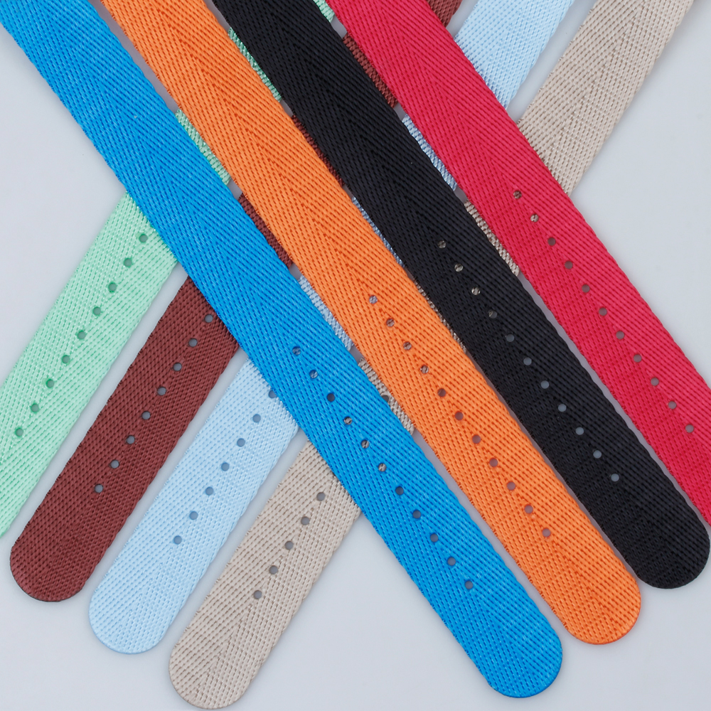 High Quality Herringbone Pattern Nylon Watch Bands Manufacturer Wholesales One Piece of NATO Nylon Wrist Watch Straps V-grain Nylon Watch Bracelet