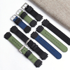 Factory Wholesales 2 Piece of Hybrid Watch Bands Nylon+Leather Watch Straps for Samsung for Garmin Watch Bracelet