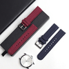 Factory Wholesales Price 2 Piece of Canvas Watch Bands with Padding Multi Color Canvas Watch Straps for Apple for Iwatch with 304L Hardware