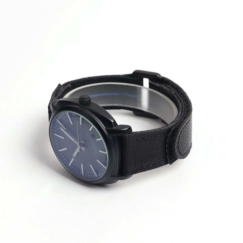 Adjustable Elastic Nylon Velcro Watch Straps 2 Piece of Hook N' Loop Watch Bracelet with Leather Custom Hybrid Watch Bands for All Kind Watch