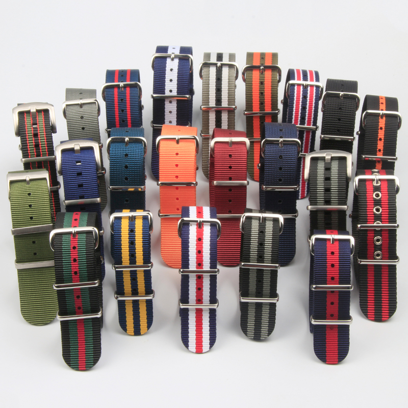 Most Popular Nato Nylon Watch Strap Manufacturer Wholesales Nylon Wrist Watch Bands with 304L watch buckle OEM ODM Nylon Watch Bracelet