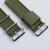 2 Piece of Ribbed Nylon Watch Strap Factory OEM DW Ribbed Nylon Watch Bands Bulk Custom NATO Ribbed Nylon Wrist Watch Bands 