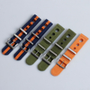 Most popular Racing Nylon Watch Straps 2 Piece of Nylon Wrist Watch Bands for Racing Watch with 304 L hardware