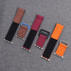 Factory Custom Hook And Loop Canvas Watch Bands 2 Piece of Velcro Watch Straps for Apple Smart Watch Canvas Band
