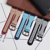 Watch Straps Manufacturer OEM Custom Hybrid Watch Straps 2 Piece of Nylon Leather Watch Bands with 304 stainless steel buckle
