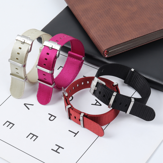Factory Direct Sales Woven Nylon Watch Bands New Material New Style Nato Nylon Wrist Watch Bands Nylon Watch Bracelet Maker