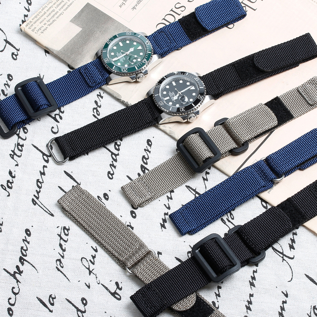 Watch Strap Maker Wholesales Nylon Hook and Loop Watch Bracelet OEM Custom Nylon Velcro Watch Bands for Smart watch Apple Nylon Wrist Watch Straps