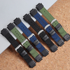 Factory Wholesales 2 Piece of Hybrid Watch Bands Nylon+Leather Watch Straps for Samsung for Garmin Watch Bracelet