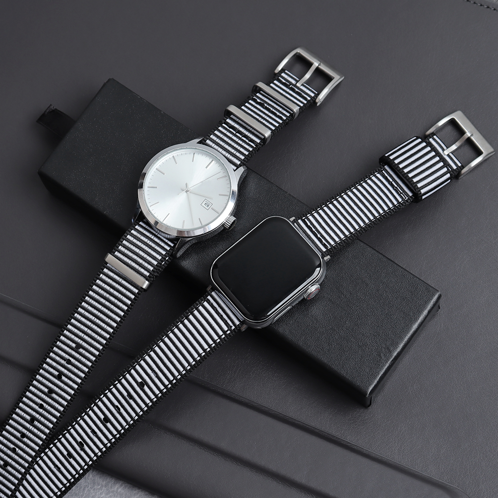 Hot Selling Moon Light Nylon Watch Straps OEM ODM One Piece of Luminous Nylon Watch Bands NATO Nylon Wrist Watch Bracelet Factory Wholesales