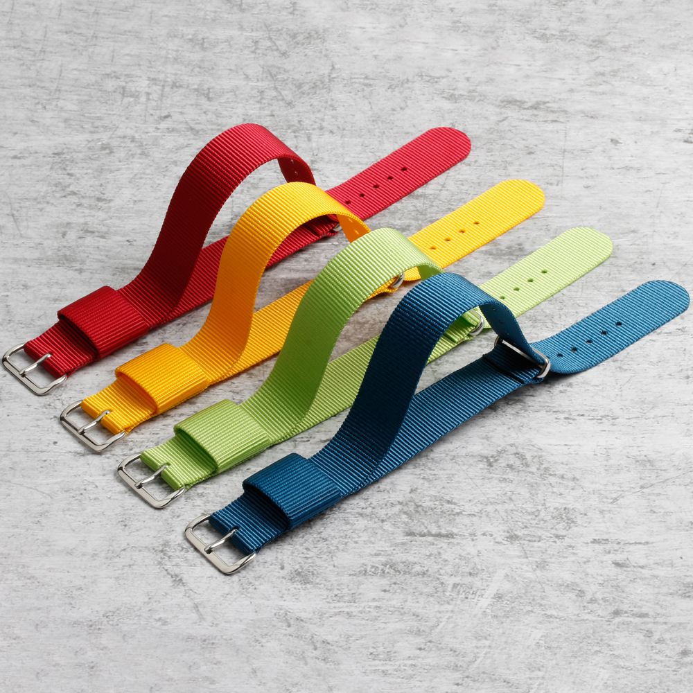 Watch Bands Factory DW Style Nylon Watch Straps OEM One Piece of Nylon Watch Bracelet High Quality Multi Color Multi Size Adjustable Nylon Straps for all watch