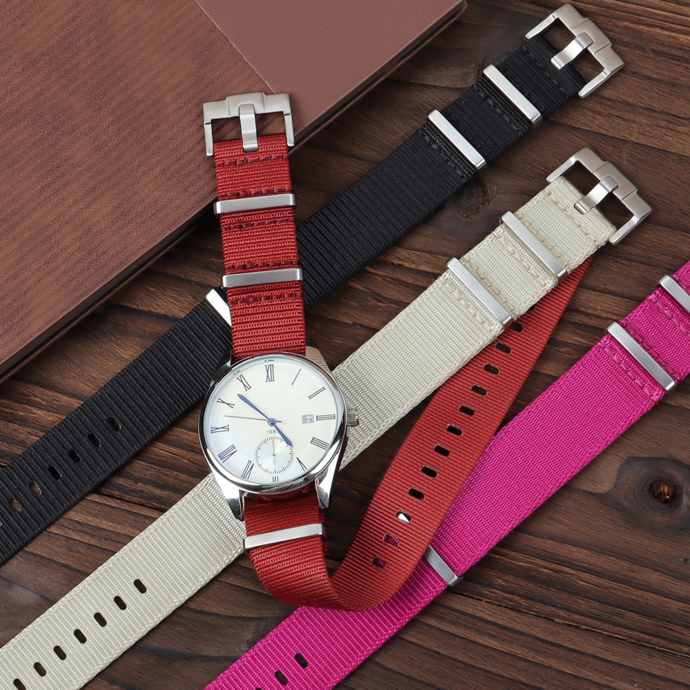 Factory Direct Sales Woven Nylon Watch Bands New Material New Style Nato Nylon Wrist Watch Bands Nylon Watch Bracelet Maker