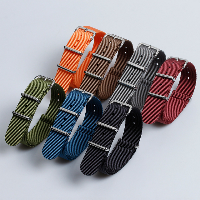 Most Popular Nato Nylon Watch Strap Manufacturer Wholesales Nylon Wrist Watch Bands with 304L watch buckle OEM ODM Nylon Watch Bracelet