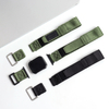 Hybrid Watch Strap Maker Nylon+Leather Hook and Loop Wrist Watch Bracelet OEM Bulk Custom Velcro Watch Bands for Smart watch