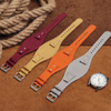 Most Popular Canvas Watch Strap with Bund Pad Watchbands Factory Custom Single Pass Bund Canvas Watch Bracelet for Military OEM Canvas Watch Band