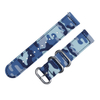 Factory Wholesales 2 Piece of Printed Nylon Watch Bands Custom High Quality Camo Fabric Watch Straps Printing Military Nylon Watch Straps