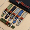 Double Layer Seatbelt Nylon Watch Straps with Leather Holes Bulk Custom Watchbands Manufacturer Wholesales Quick Release Seatbelt Nylon Watch Bands with 304L Hardware 