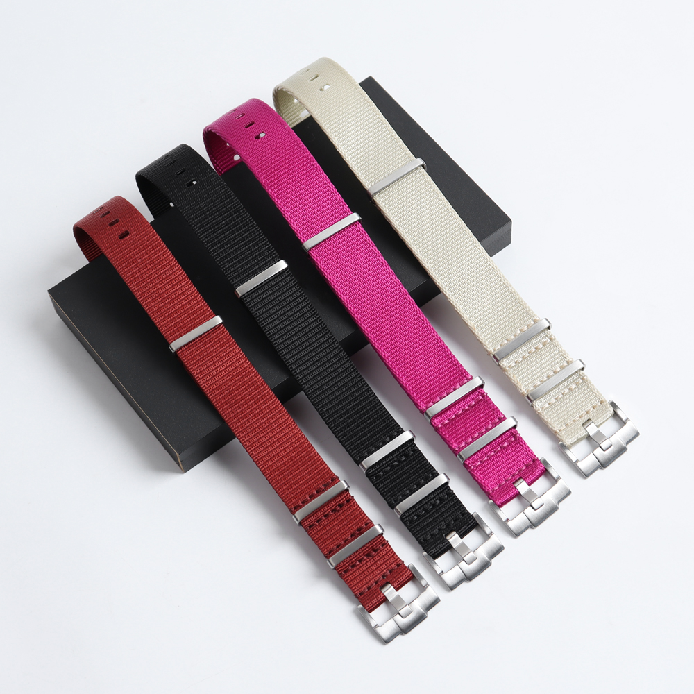 Factory Direct Sales Woven Nylon Watch Bands New Material New Style Nato Nylon Wrist Watch Bands Nylon Watch Bracelet Maker