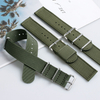 2 Piece of Ribbed Nylon Watch Strap Factory OEM DW Ribbed Nylon Watch Bands Bulk Custom NATO Ribbed Nylon Wrist Watch Bands 