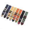 New Arrival 2 Piece of Canvas Watch Straps with Leather end Custom 18mm 20mm 22mm 24mm Canvas+Leather Hybrid Watch Bands with 304 watch buckle
