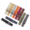 Factory Direct Sale Fabric Watch Bands High Quality 2 Pieces of Canvas Watch Straps In 18/20/22/24mm Bulk Custom Apple Watch Canvas Band for Iwatch