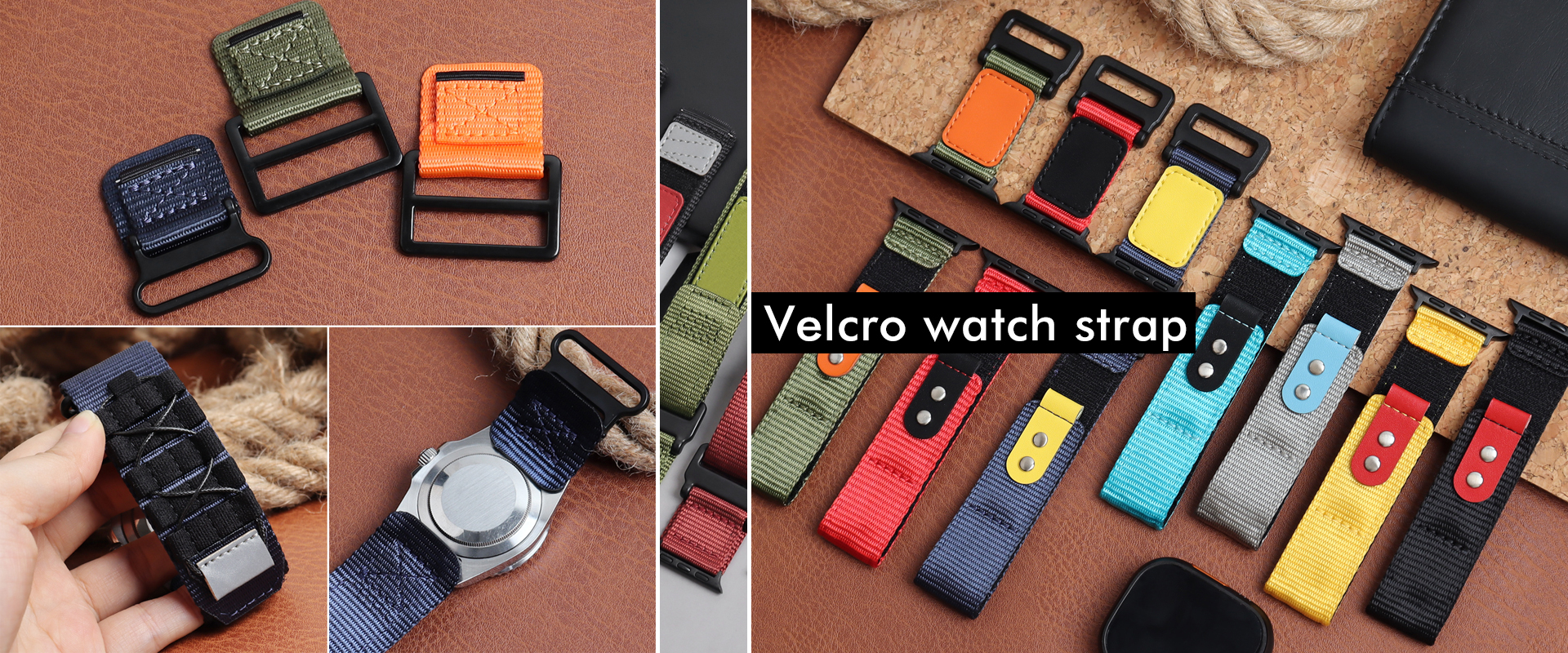 Velcro watch band
