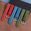 Shenzhen Watch Strap Manufacturer 2 piece of Hybrid Watch Straps Multi Size Quick Release Sailcloth Watch Bands Sailcloth+Leather Watch Bracelet Factory Wholesales