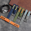 2 Piece of Leather+Nylon Watch Straps Factory Direct Sales Colorful Nylon Watch Bands Quick Release Hybrid Strap for Smart Watch