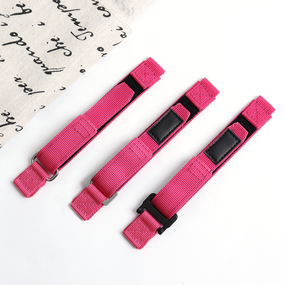 Hybrid Watch Strap Maker Nylon+Leather Hook and Loop Wrist Watch Bracelet OEM Bulk Custom Velcro Watch Bands for Smart watch