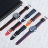 OEM&ODM FKM Rubber + Nylon Watch Straps 20mm 22mm Hybrid Watch Bands High Quality Waterproof Nylon Watch Strap 2 Piece of Rubber Watch Bands