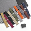 Factory Direct Sale Fabric Watch Bands High Quality 2 Pieces of Canvas Watch Straps In 18/20/22/24mm Bulk Custom Apple Watch Canvas Band for Iwatch