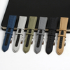 Waterproof Cordura Watch Straps Factory Direct Sales 2 Piece of Hybrid Watch Bands Quick Release Sailcloth+Leather Watch Bracelet 18/19/20/21/22/24mm