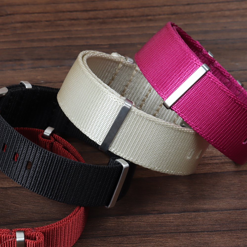 Factory Direct Sales Woven Nylon Watch Bands New Material New Style Nato Nylon Wrist Watch Bands Nylon Watch Bracelet Maker