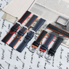 OEM&ODM FKM Rubber + Nylon Watch Straps 20mm 22mm Hybrid Watch Bands High Quality Waterproof Nylon Watch Strap 2 Piece of Rubber Watch Bands