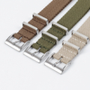 Factory Custom New Design 20mm 22mm Woven Cotton Watch Bands One Piece of Cotton Watch Bracelet Fabric NATO Straps