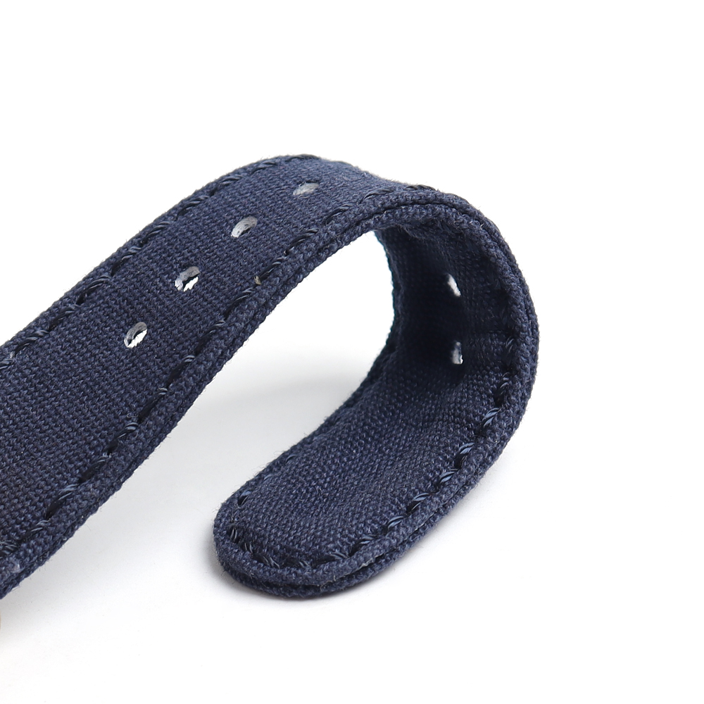 Factory Wholesales Price 2 Piece of Canvas Watch Bands with Padding Multi Color Canvas Watch Straps for Apple for Iwatch with 304L Hardware