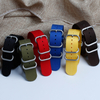 OEM Custom Nylon Watch Bracelet Fashion ZULU Bands Wholesales Single Pass Nylon Wrist Watch Bands with 304L watch buckle Nylon Watch Strap Manufacturer from China
