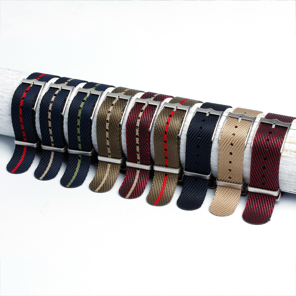 Hot Selling Twill Nylon Watch Strap for Tudor Watch Factory OEM Custom One Piece of Soft Nylon Watch Straps From Shenzhen Watchbands Maker