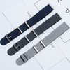 High Garde Fine Lines Nylon Watch Strap for Omega Watchbands Maker OEM Woven Nylon Watch Bracelet with Stainless Steel Hardware 