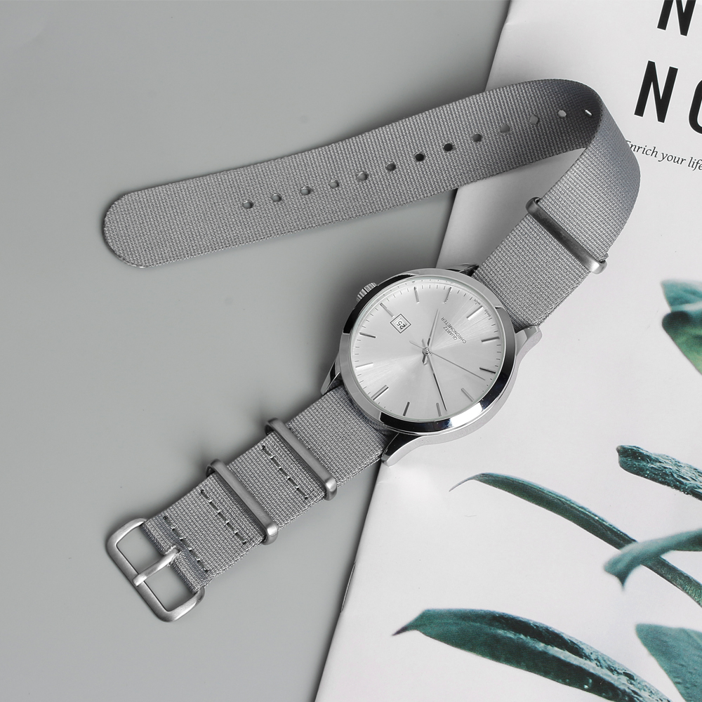 High Garde Fine Lines Nylon Watch Strap for Omega Watchbands Maker OEM Woven Nylon Watch Bracelet with Stainless Steel Hardware 