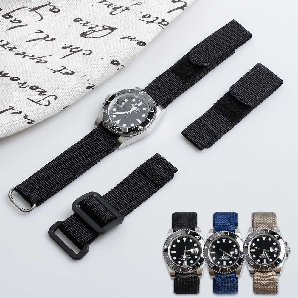 Watch Strap Maker Wholesales Nylon Hook and Loop Watch Bracelet OEM Custom Nylon Velcro Watch Bands for Smart watch Apple Nylon Wrist Watch Straps