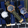 Watch Bands Manufacturer Custom High Quality Elastic Nylon Watch Bracelet 20mm 22mm Hook Buckle Nylon Elastic Paratrooper Straps Military Nylon Watch Band