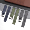 Factory Bulk Custom 2 Piece of Canvas Watch Straps Double Layer Canvas Watch Bands with Embroider Holes Wholesales Quick Release Canvas Watch Bracelet for Apple Watch