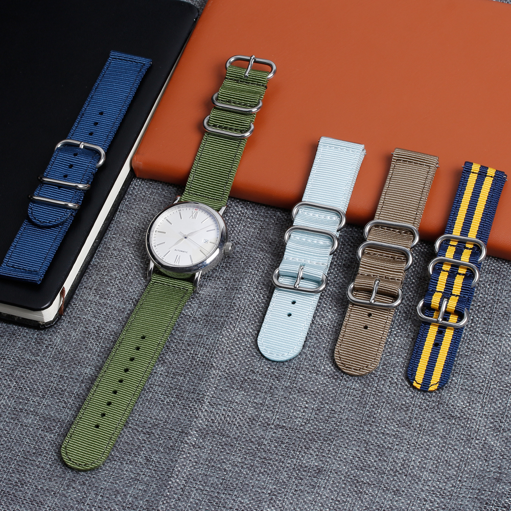 Classic ZULU Nylon Watch Bands Manufacturer Wholesales 2 Piece of Nylon Watch Bands Quick Release Nylon Watch Band for All Watch